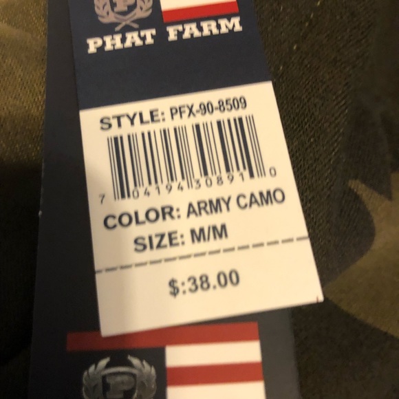 Phat Farm NWT Men’s Camouflage Hoodie - Picture 6 of 6